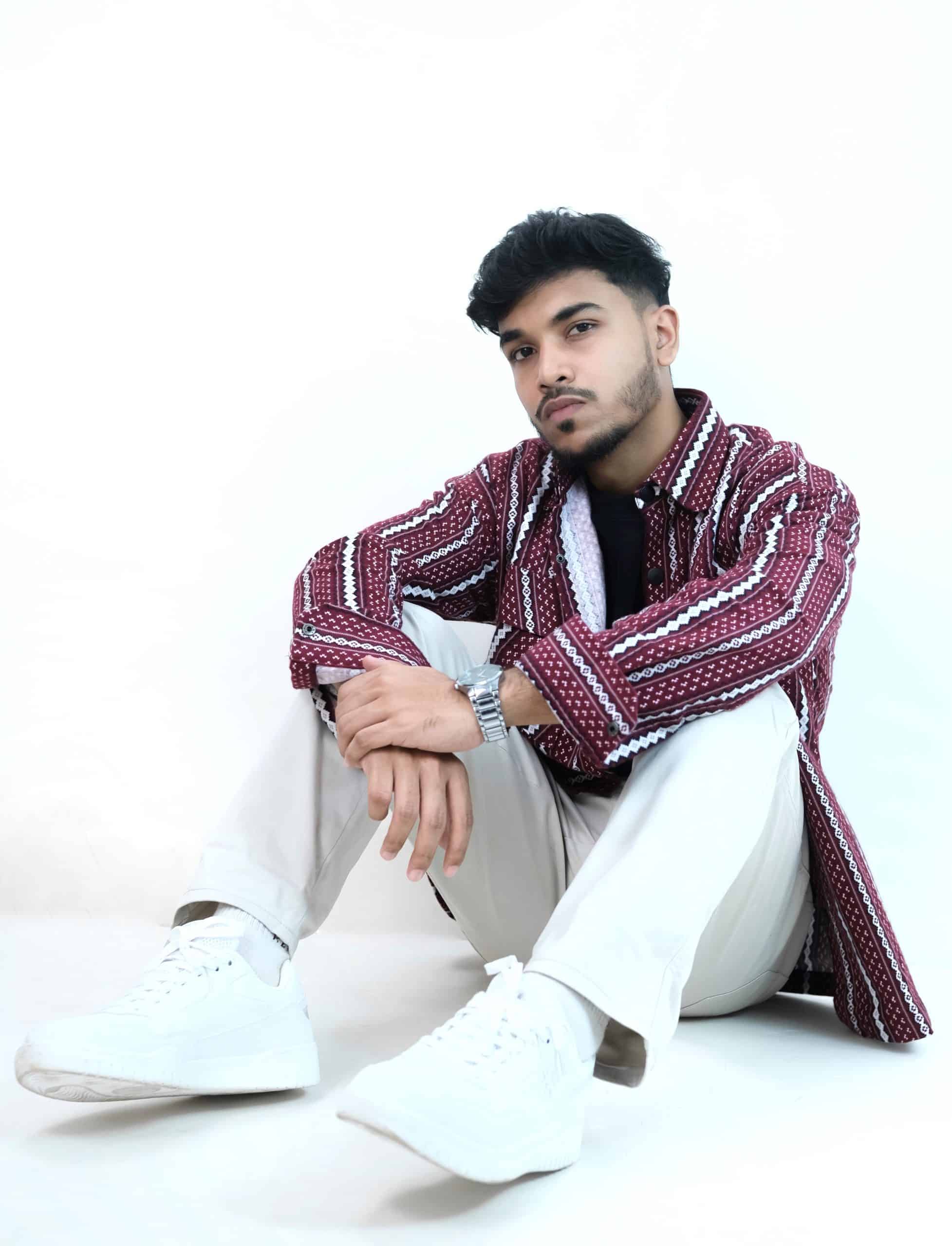 Woolen Over-Shirt(Maroon) - Image 3