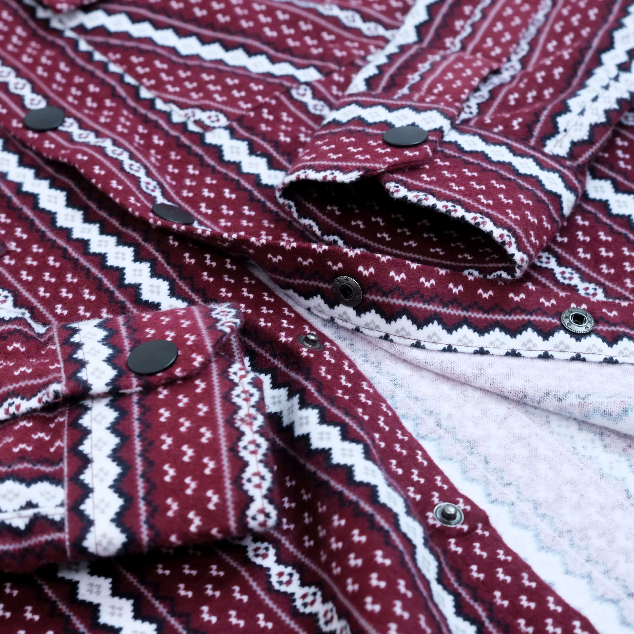 Woolen Over-Shirt(Maroon) - Image 7