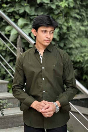 Oxford Shirt-Olive