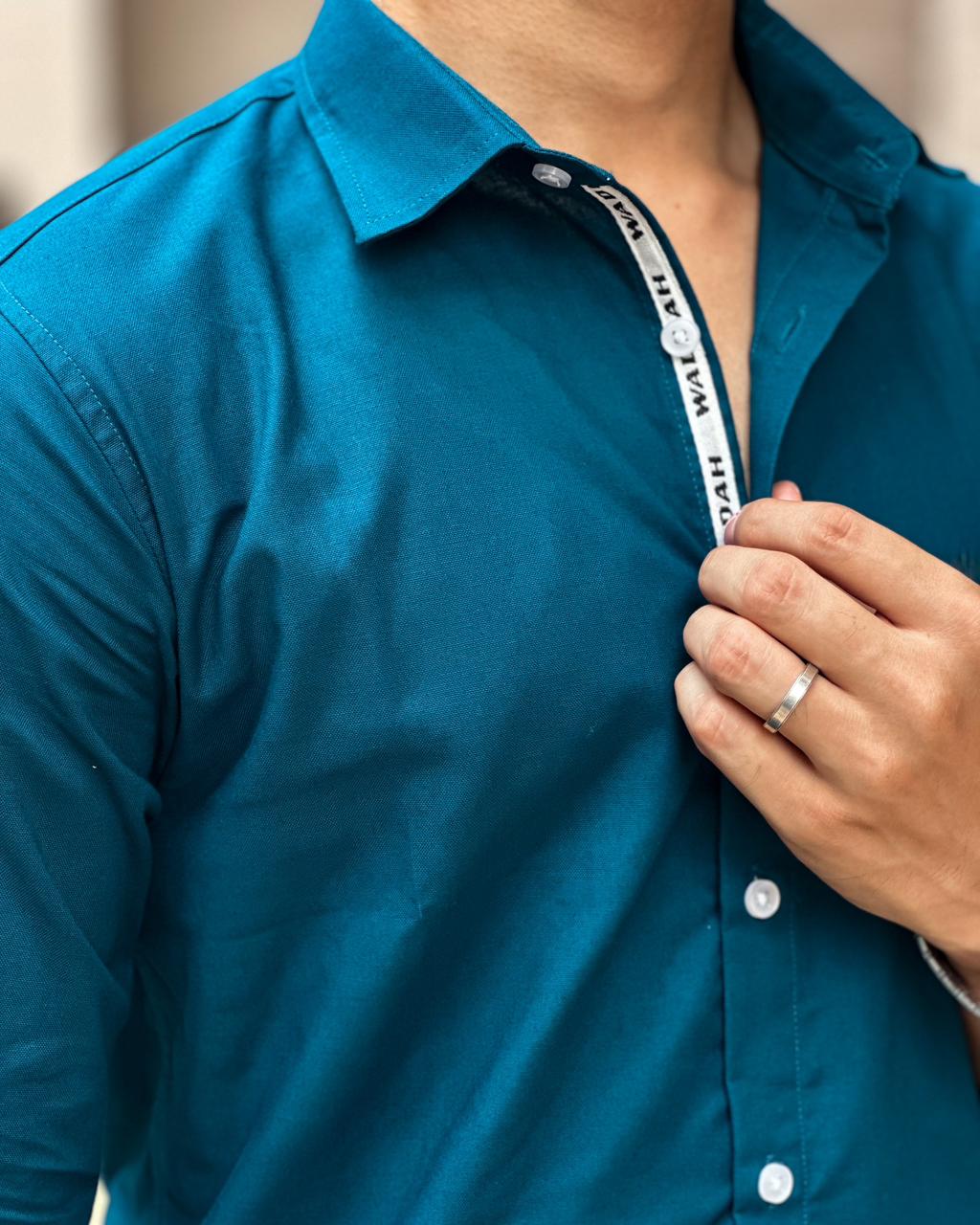 Oxford Shirt-Teal - Image 2