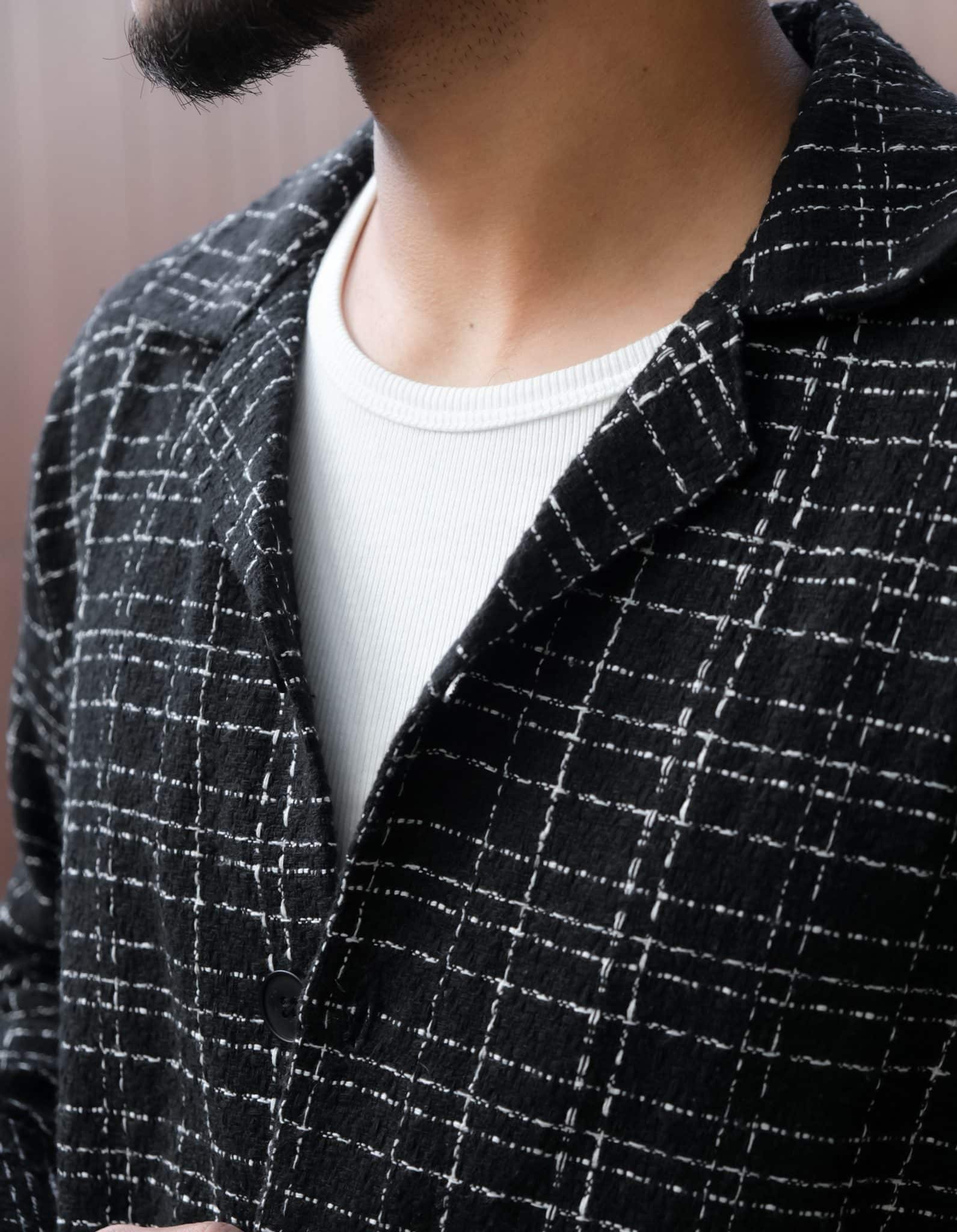 Midnight Tweed Knit Cuban - Image 4