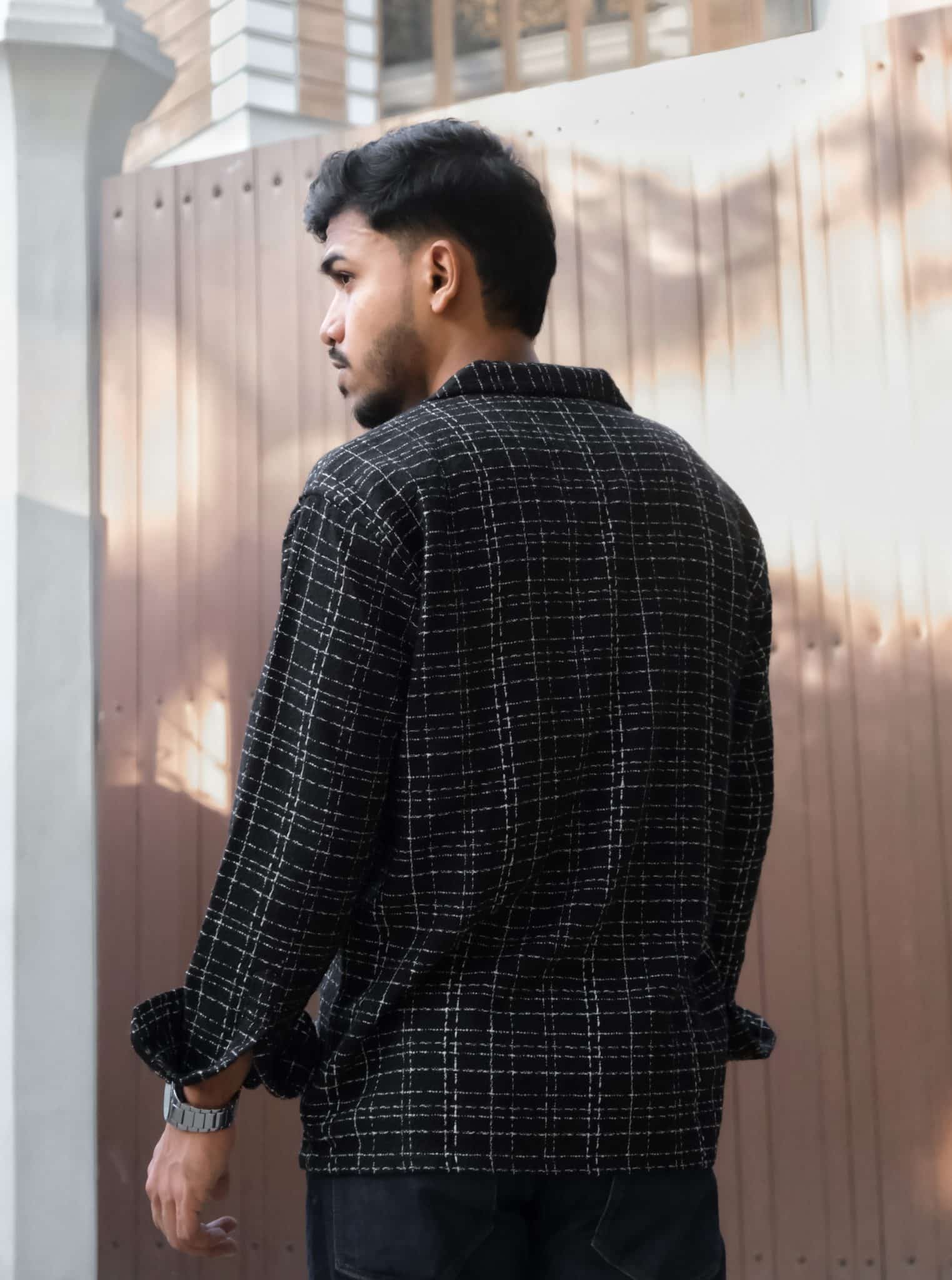 Midnight Tweed Knit Cuban - Image 3