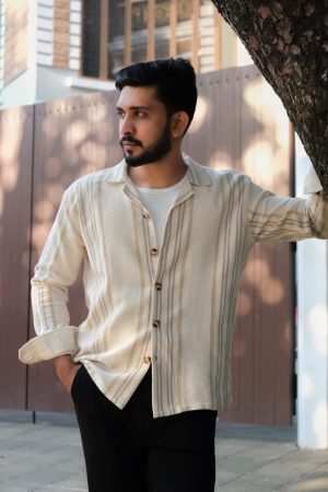 Oasis Stripe Knit Cuban