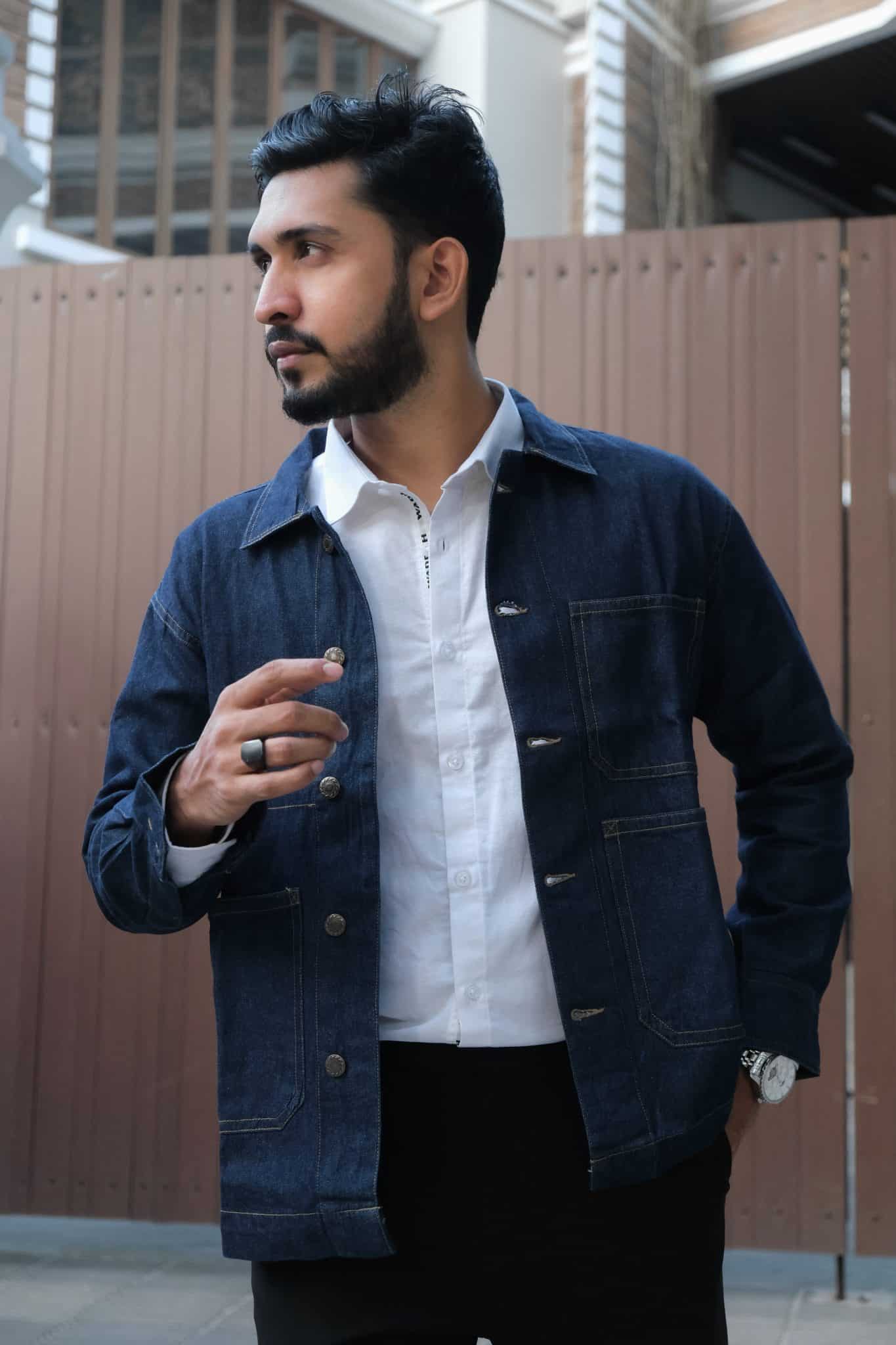 The Structured Indigo Shacket - Image 4
