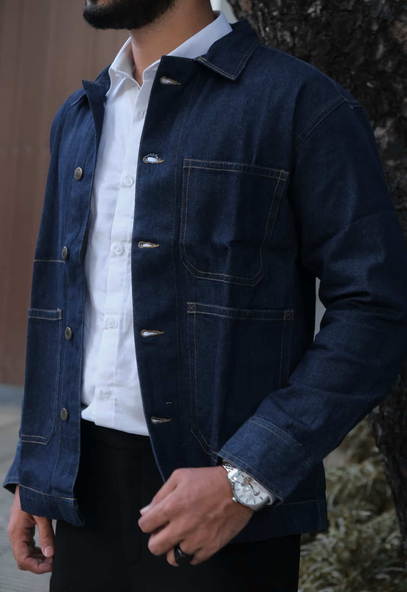 The Structured Indigo Shacket - Image 2