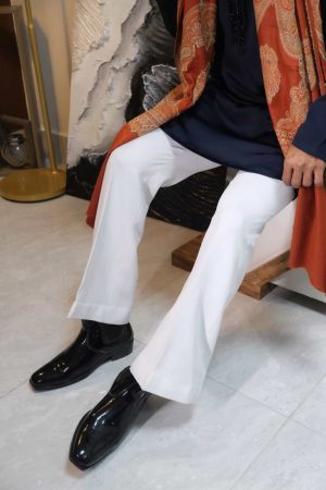 Flared Bootcut Pajama (WHITE)