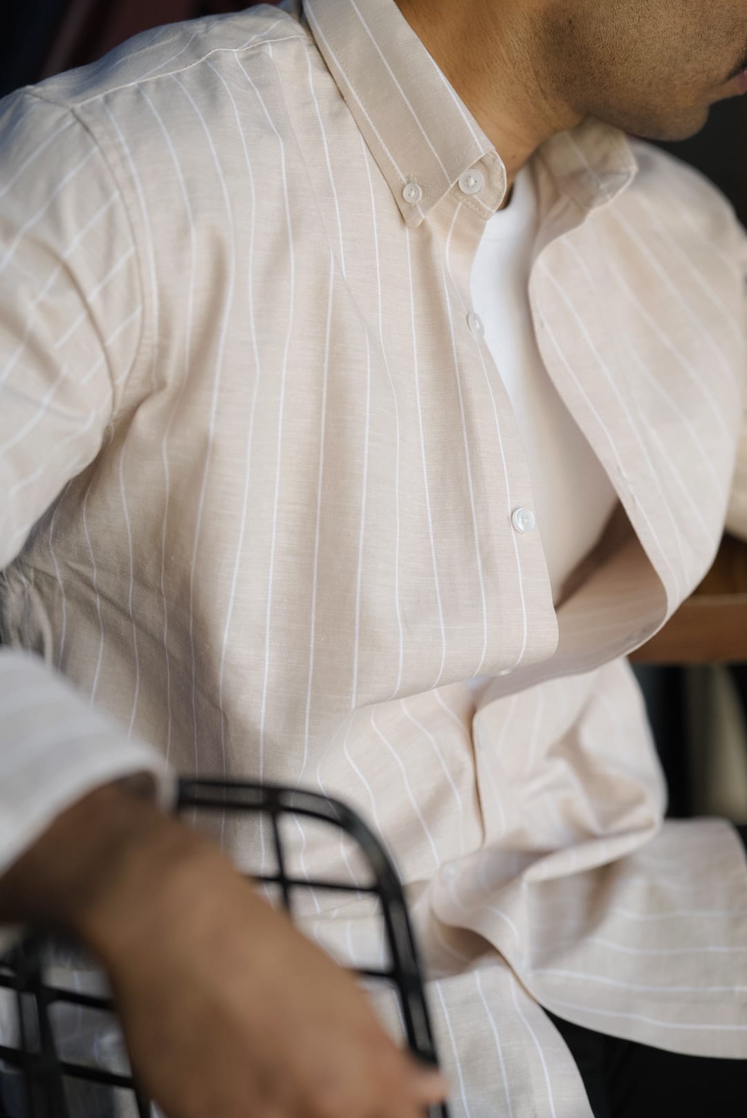 Sand Stripe Shirt - Image 4