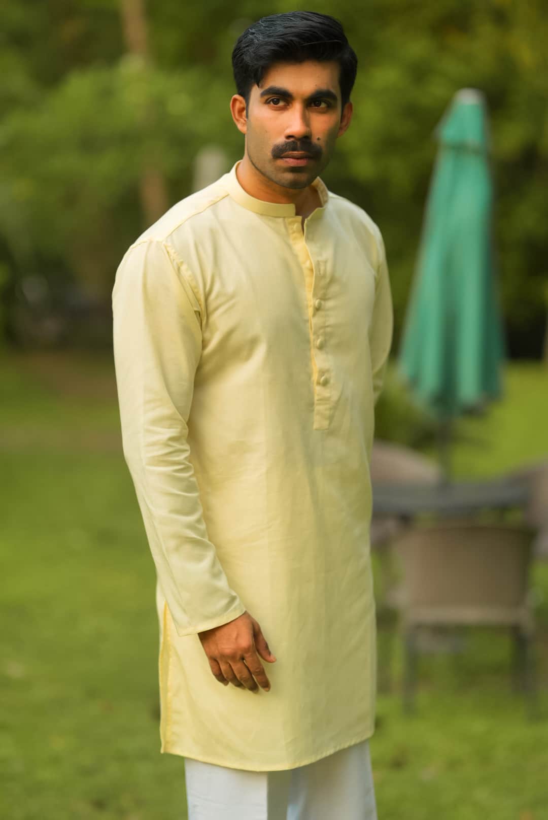 Pastel Yellow Panjabi - Image 4