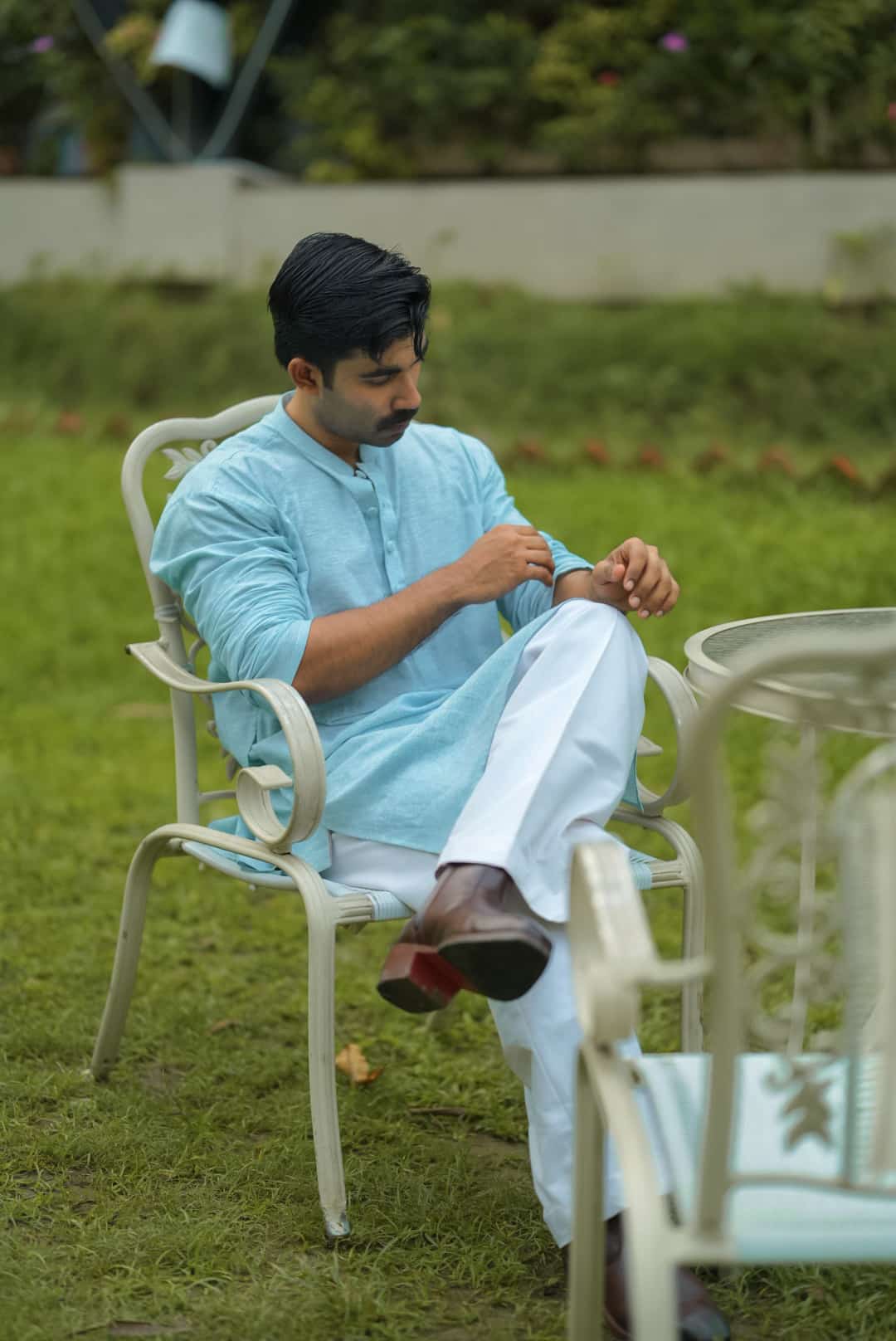 Sky Blue Panjabi - Image 2