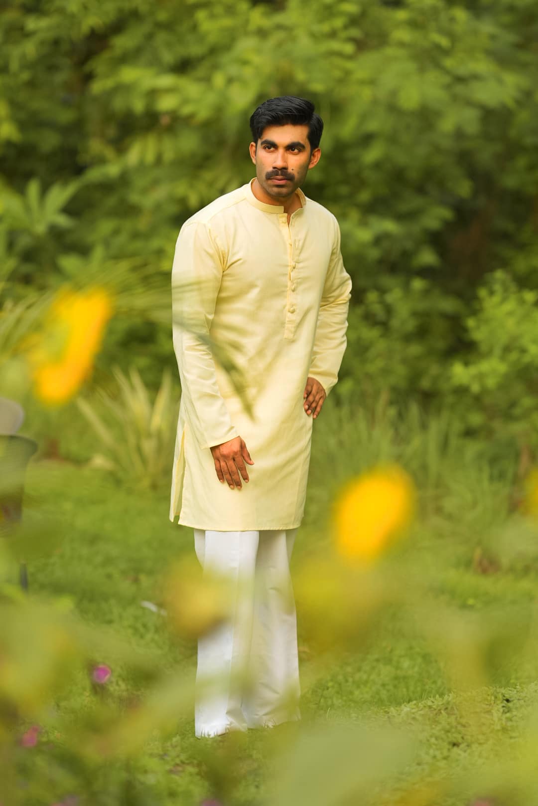 Pastel Yellow Panjabi - Image 2
