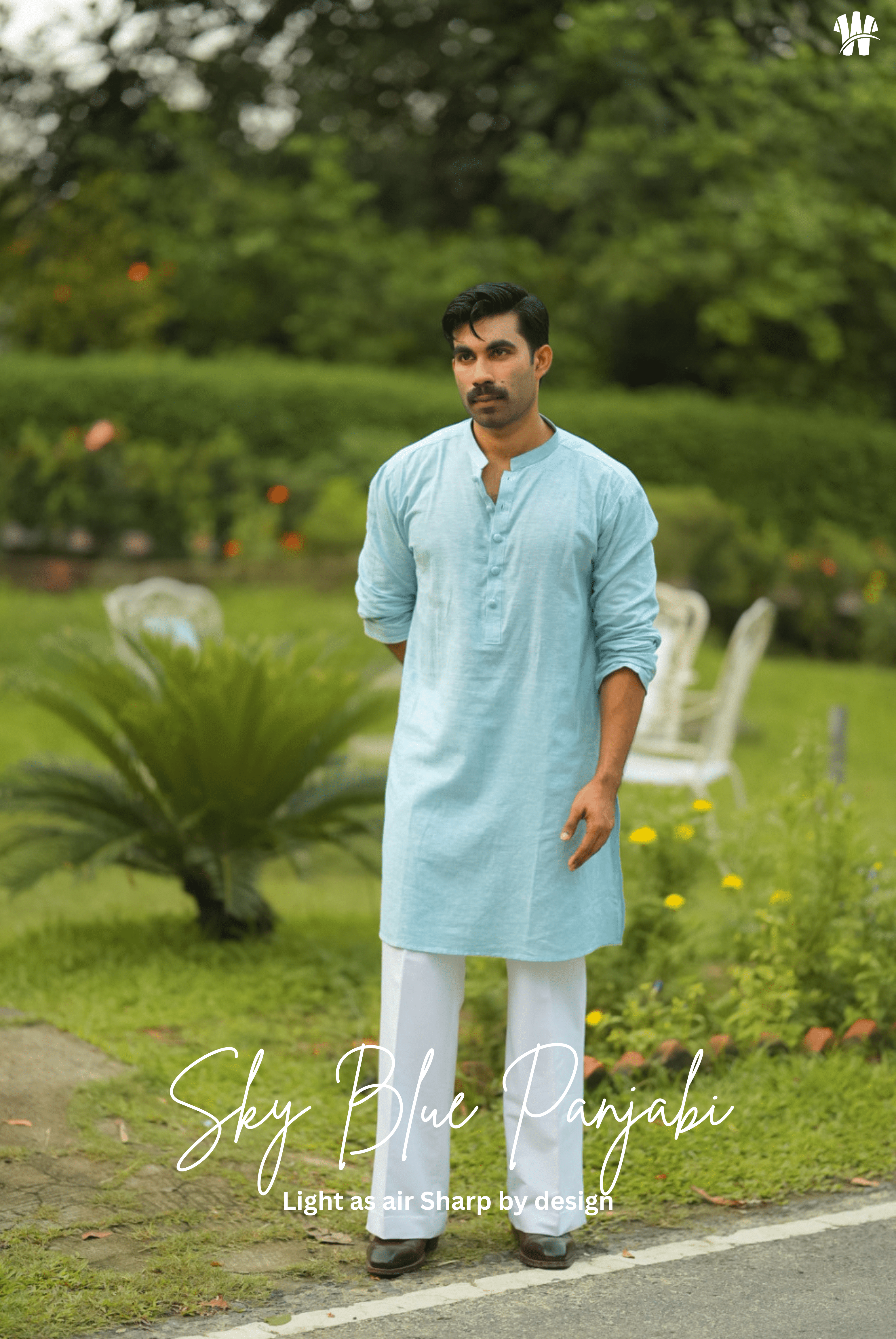 Sky Blue Panjabi