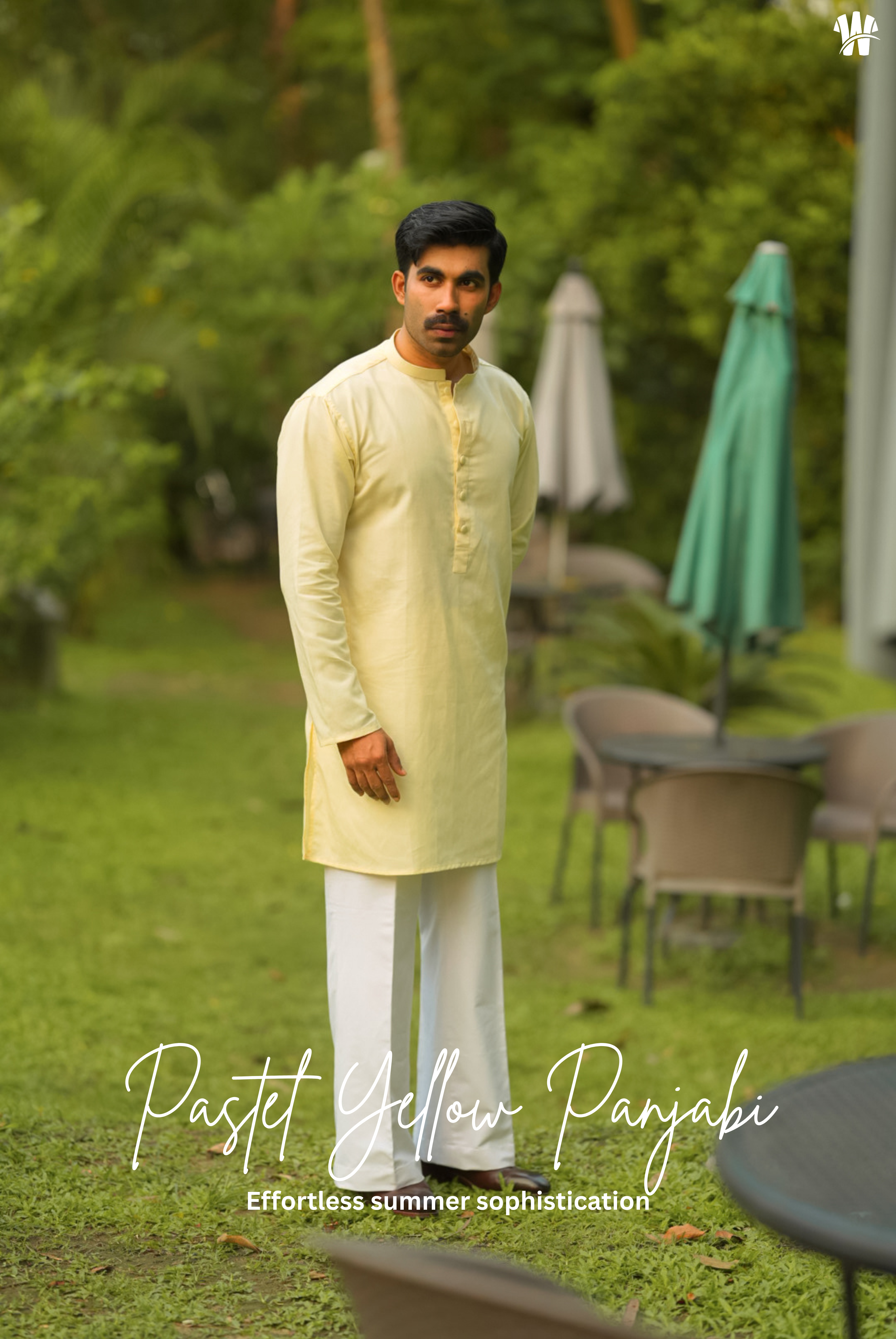 Pastel Yellow Panjabi