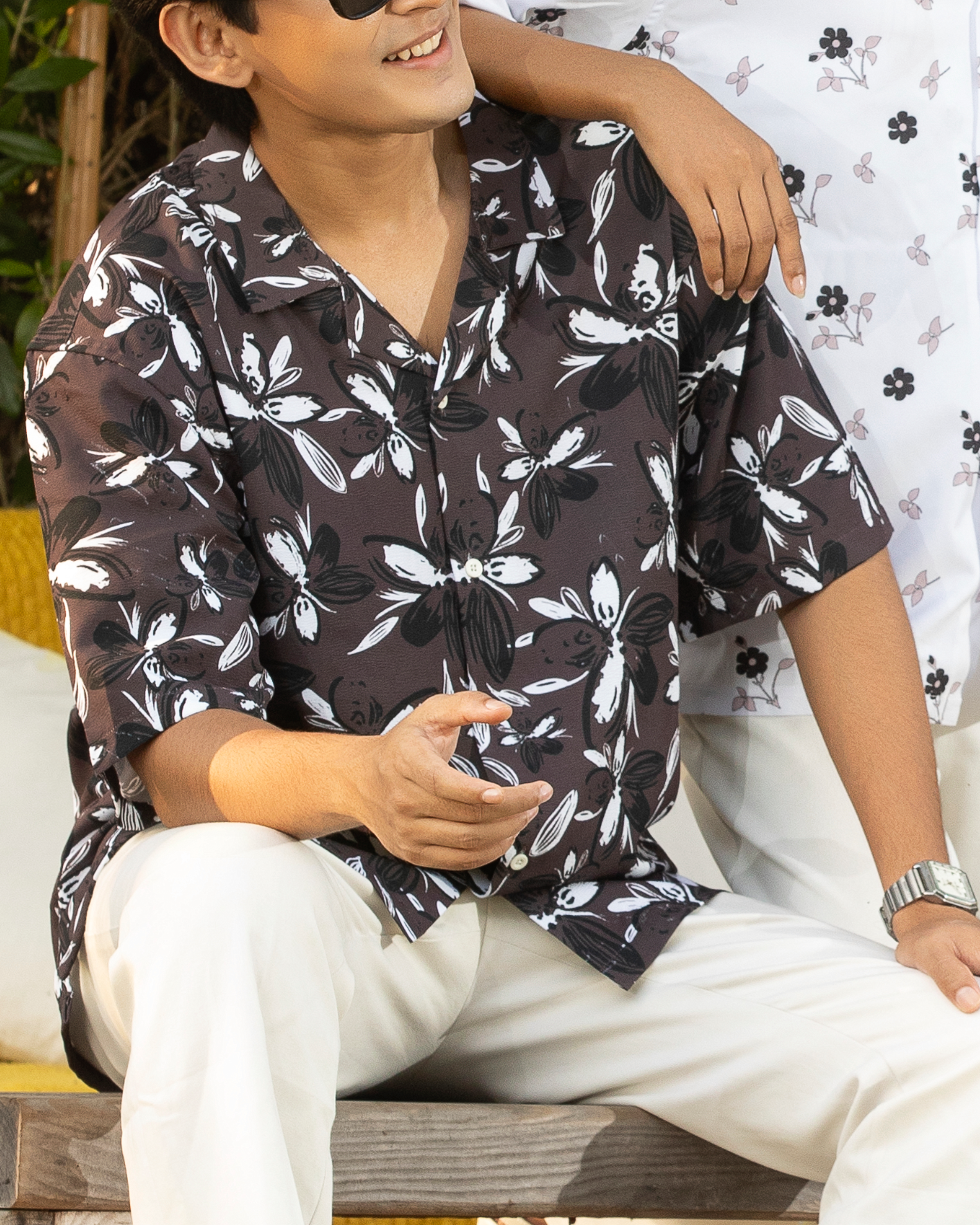 Noir Blossom Resort Shirt - Image 3