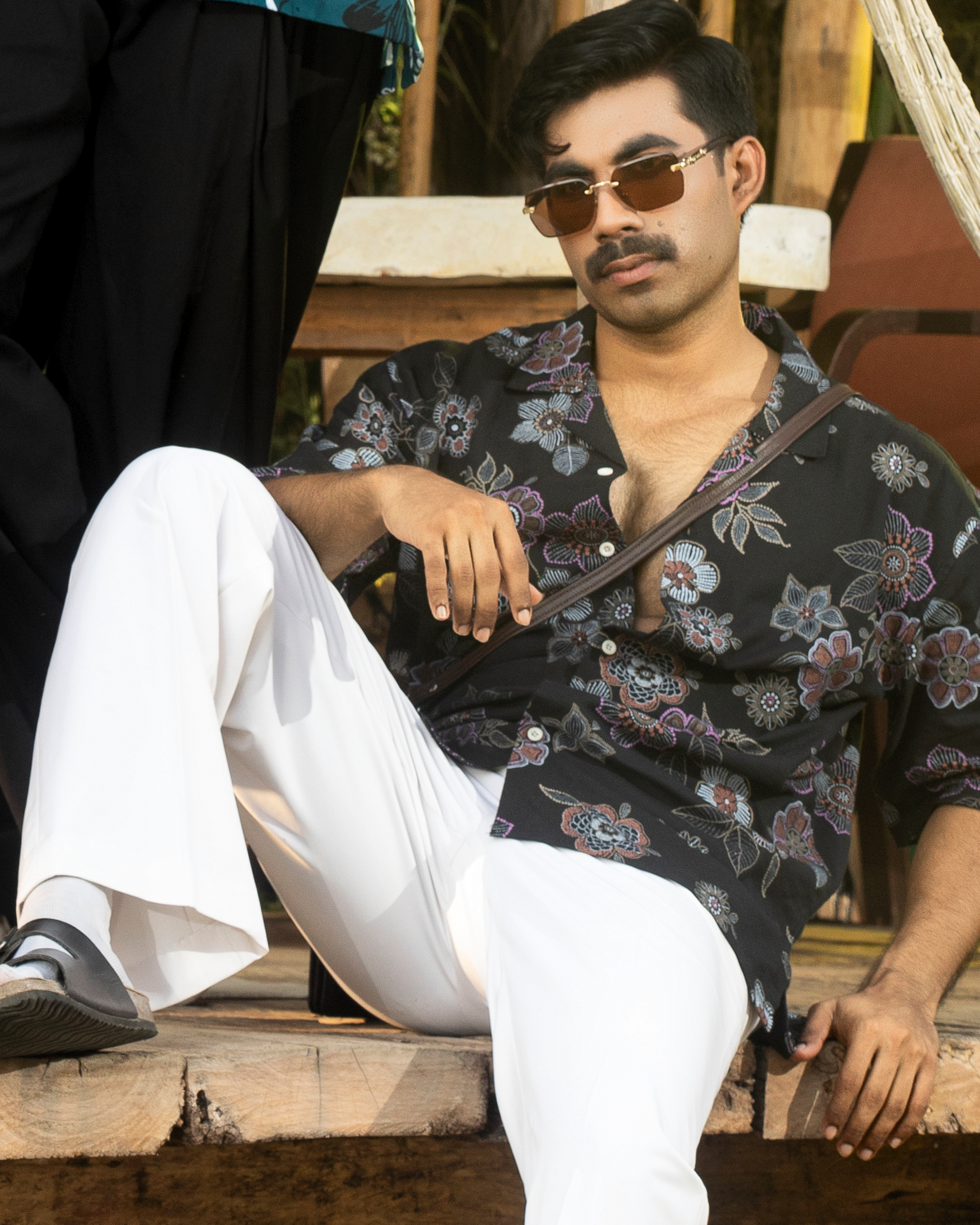 Vintage Mosaic Resort Shirt - Image 3