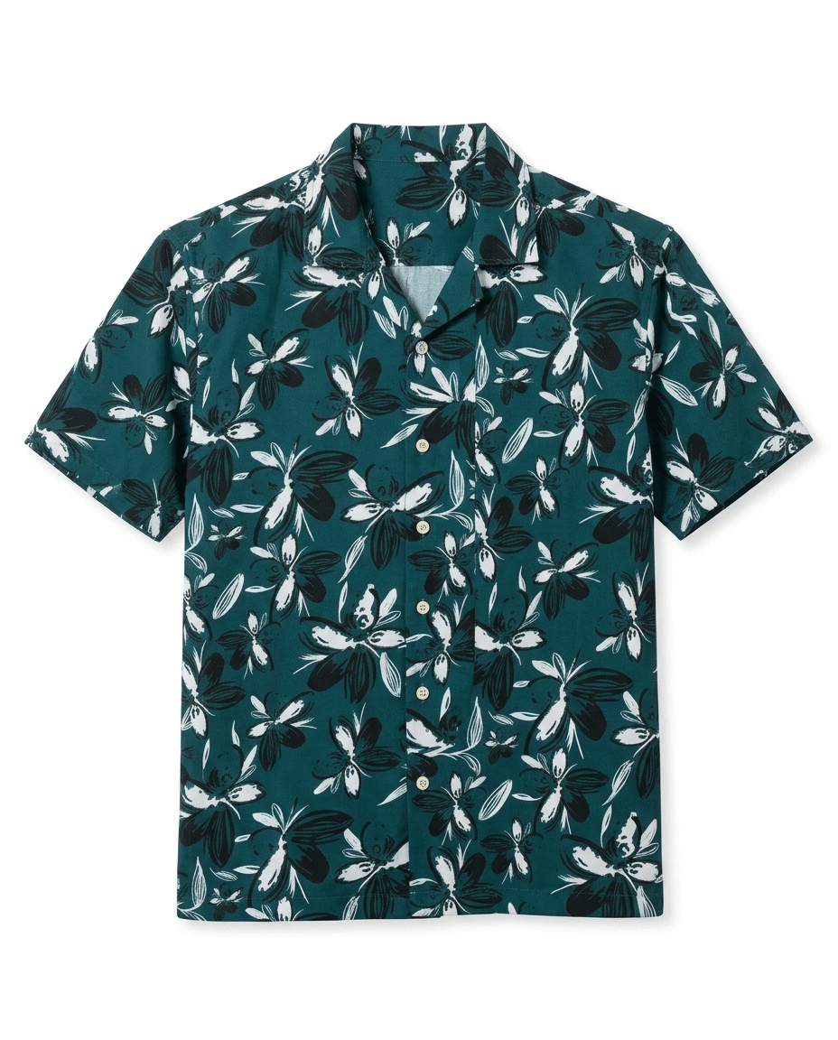 Teal Oasis Resort Shirt - Image 6