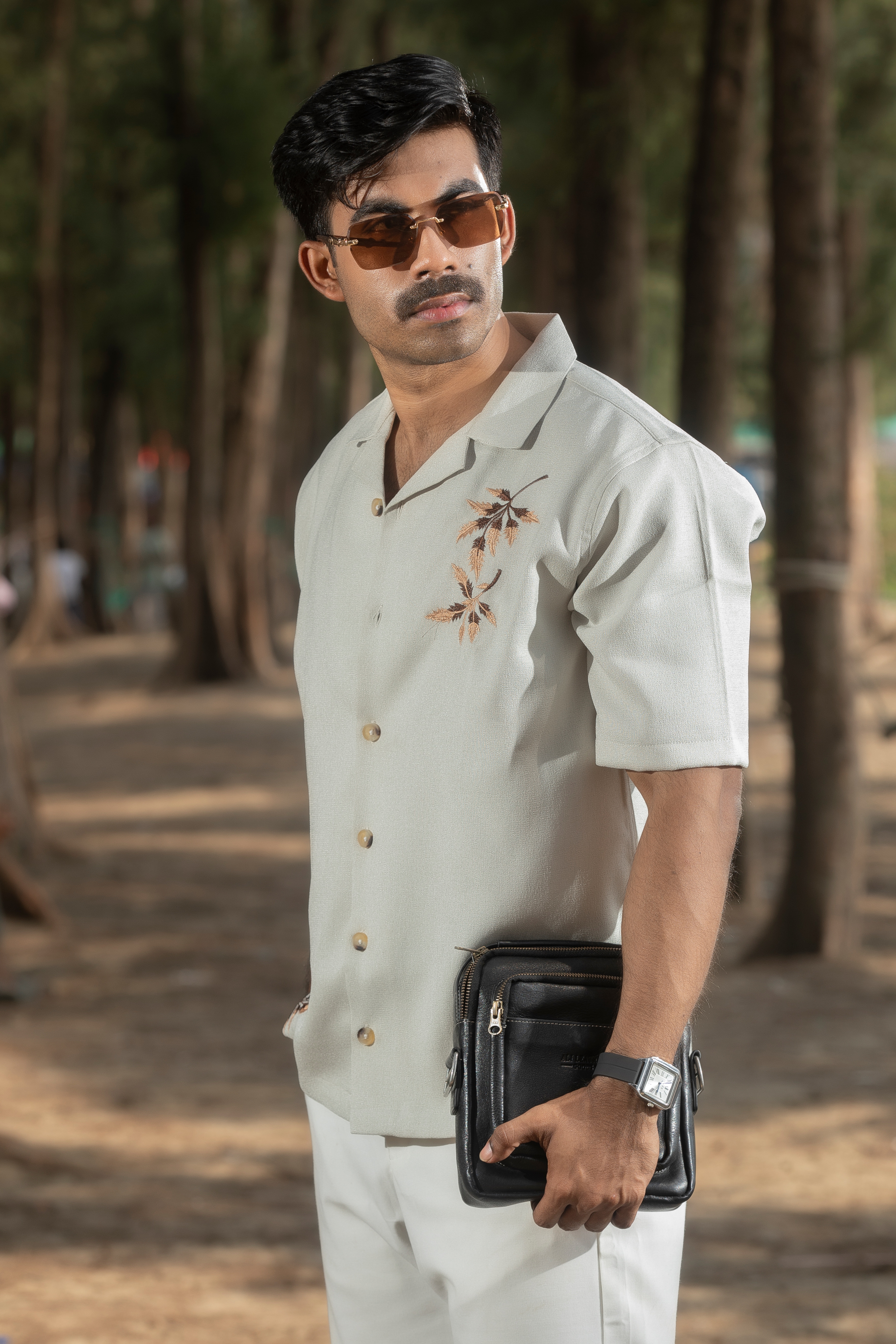Bahama Neutral Resort Shirt - Image 3