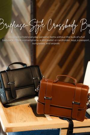 Briefcase Style Crossbody Bag