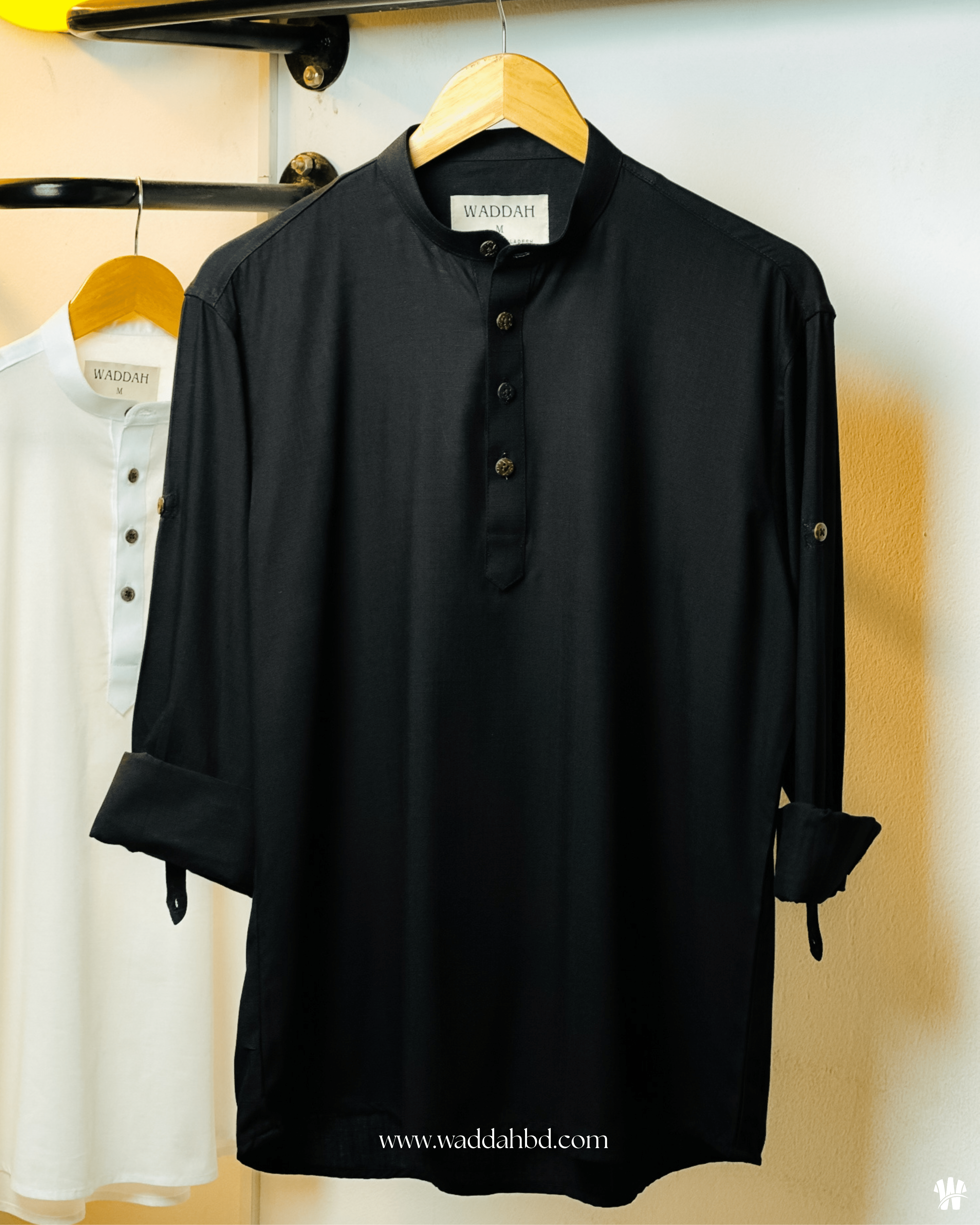 Black Henley Katua - Image 4