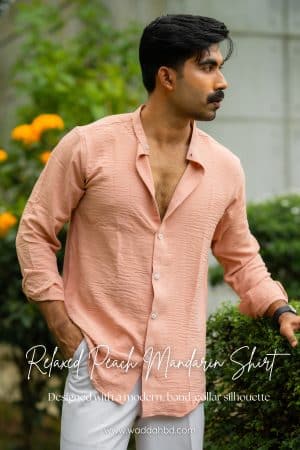 Peach Mandarin Shirt