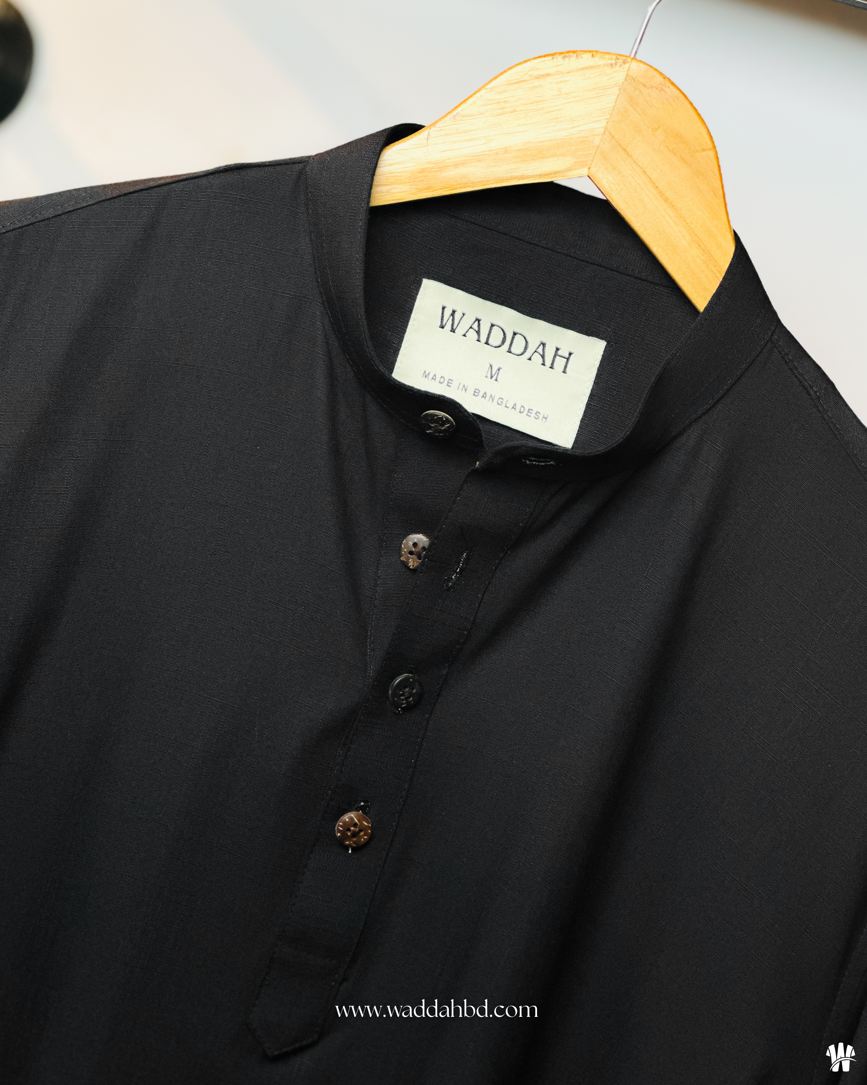 Black Henley Katua - Image 2