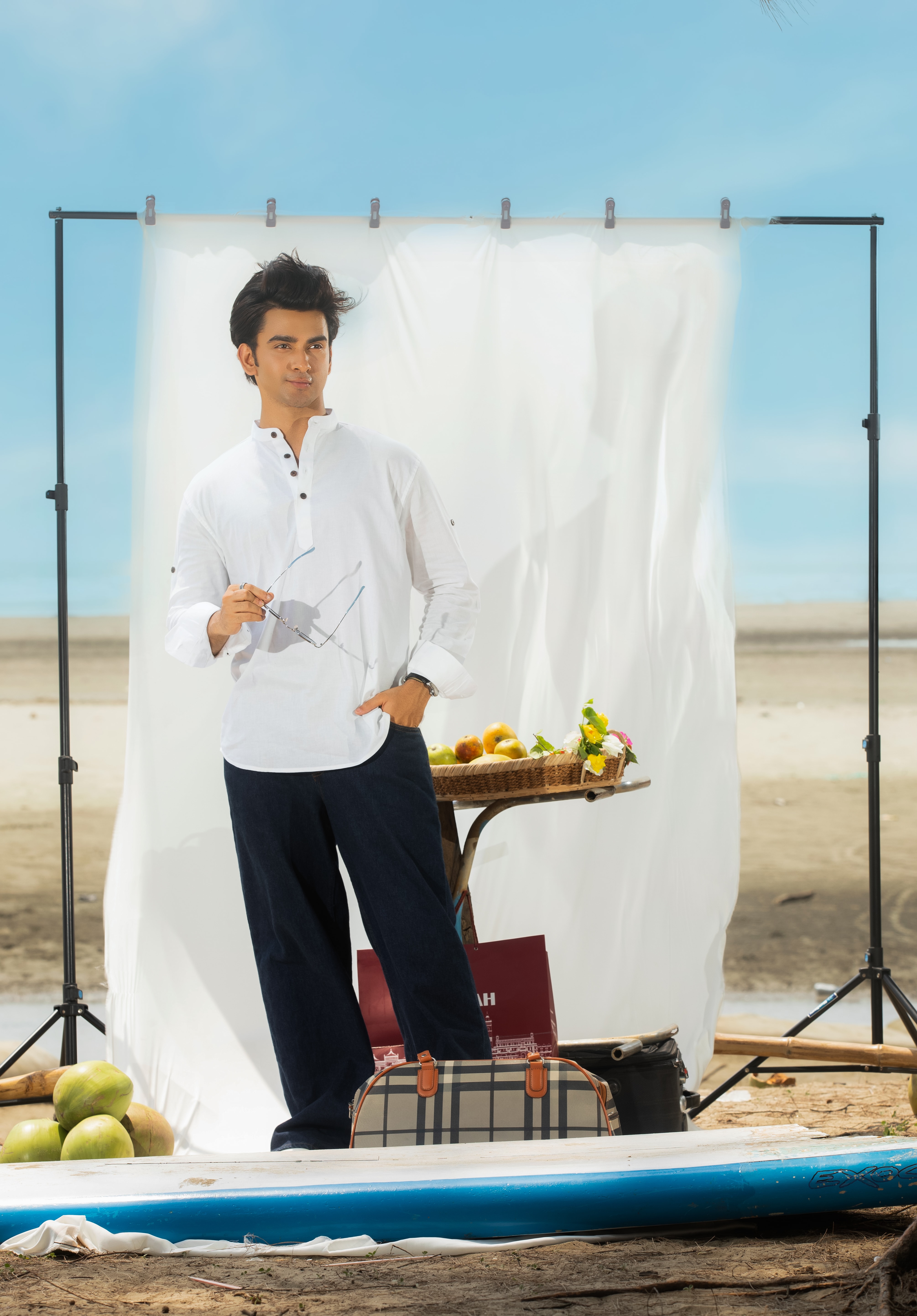 White Henley Katua - Image 2