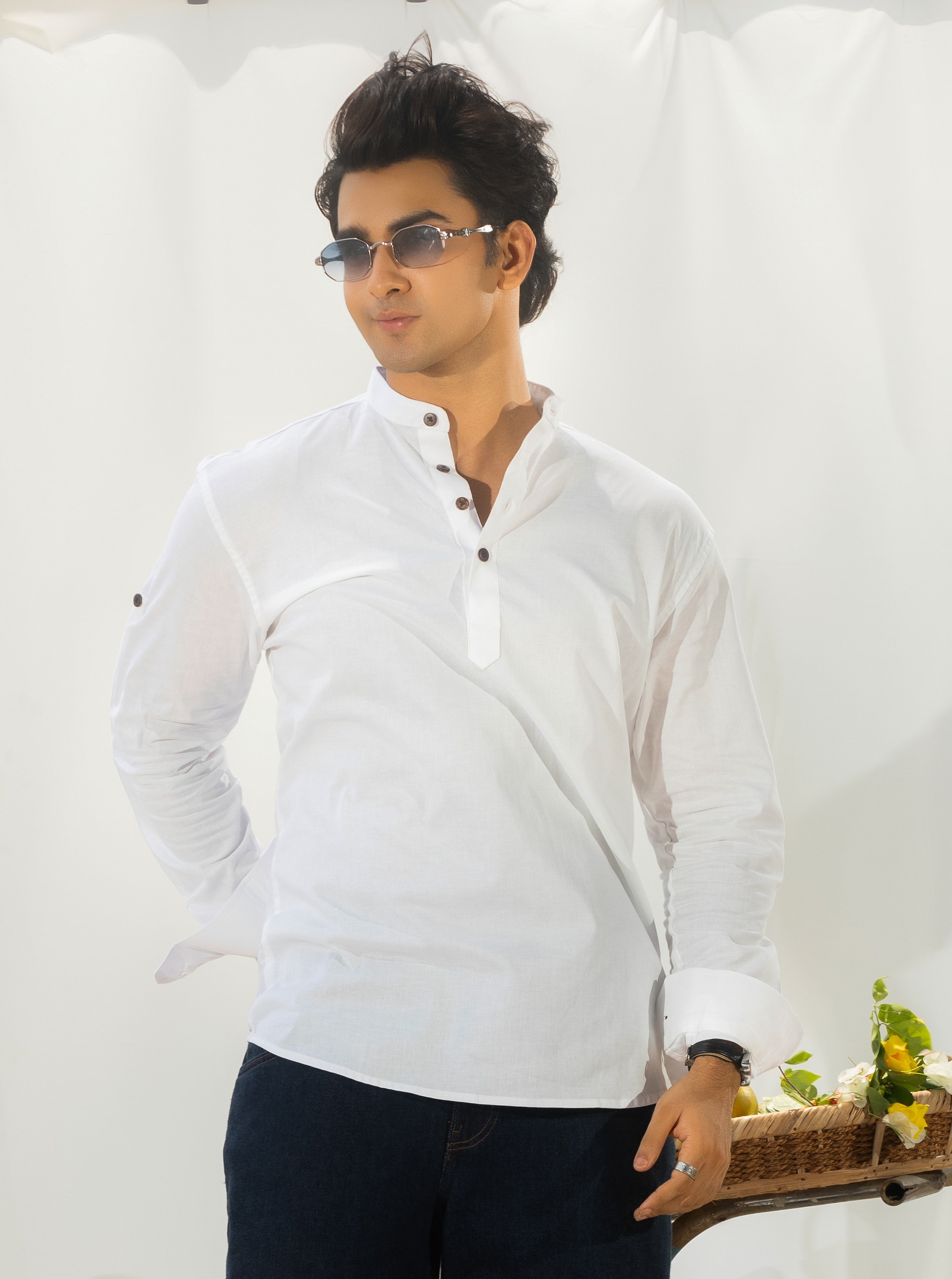 White Henley Katua - Image 4
