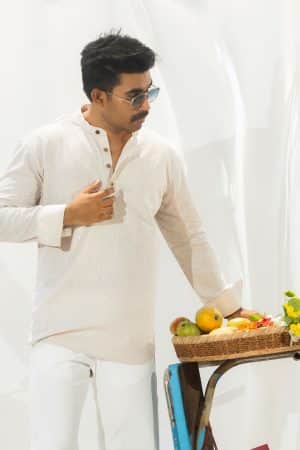 Beige Henley Katua