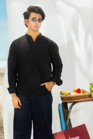 Black Henley Katua