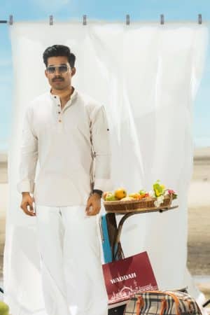 Beige Henley Katua