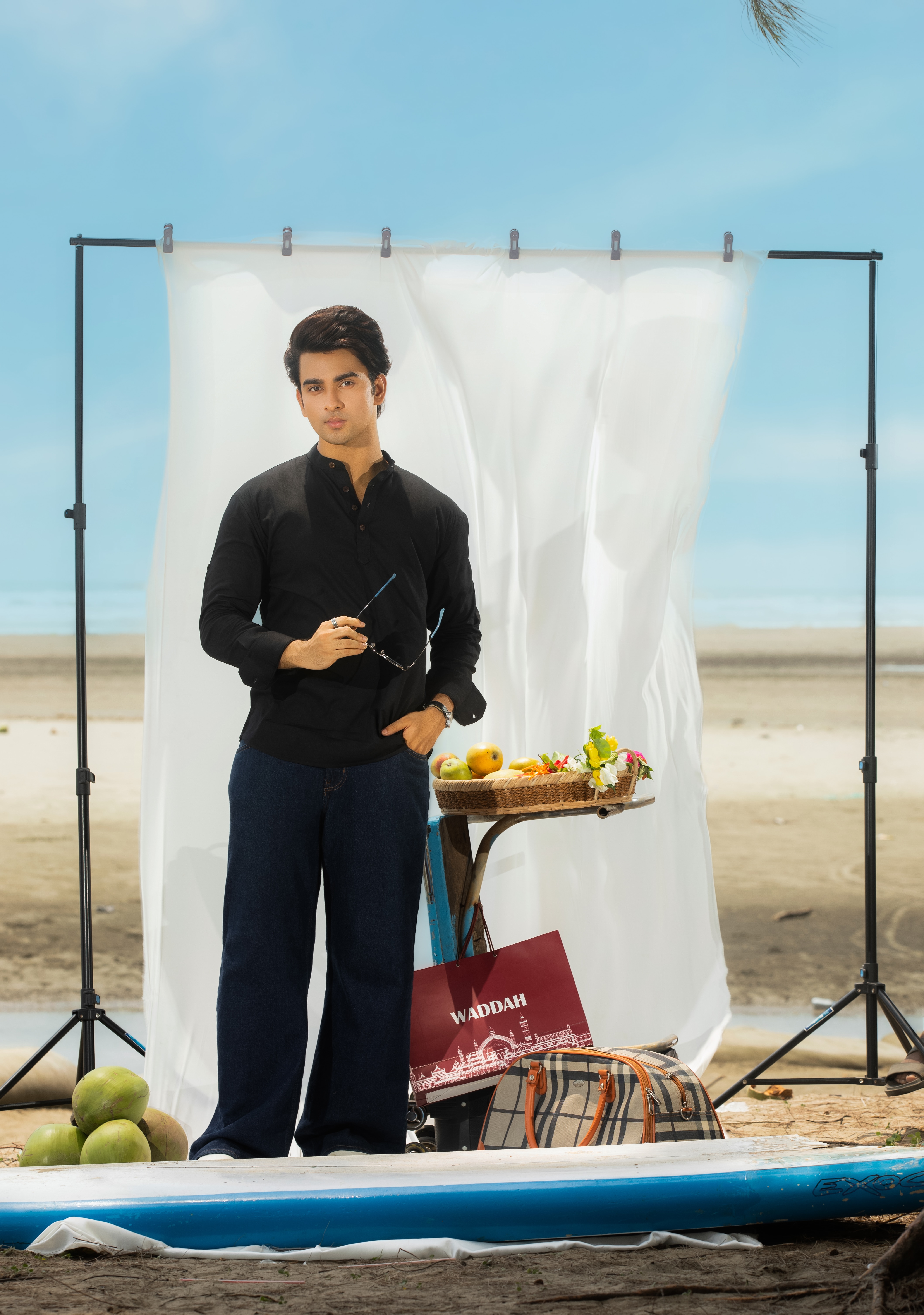 Black Henley Katua - Image 2