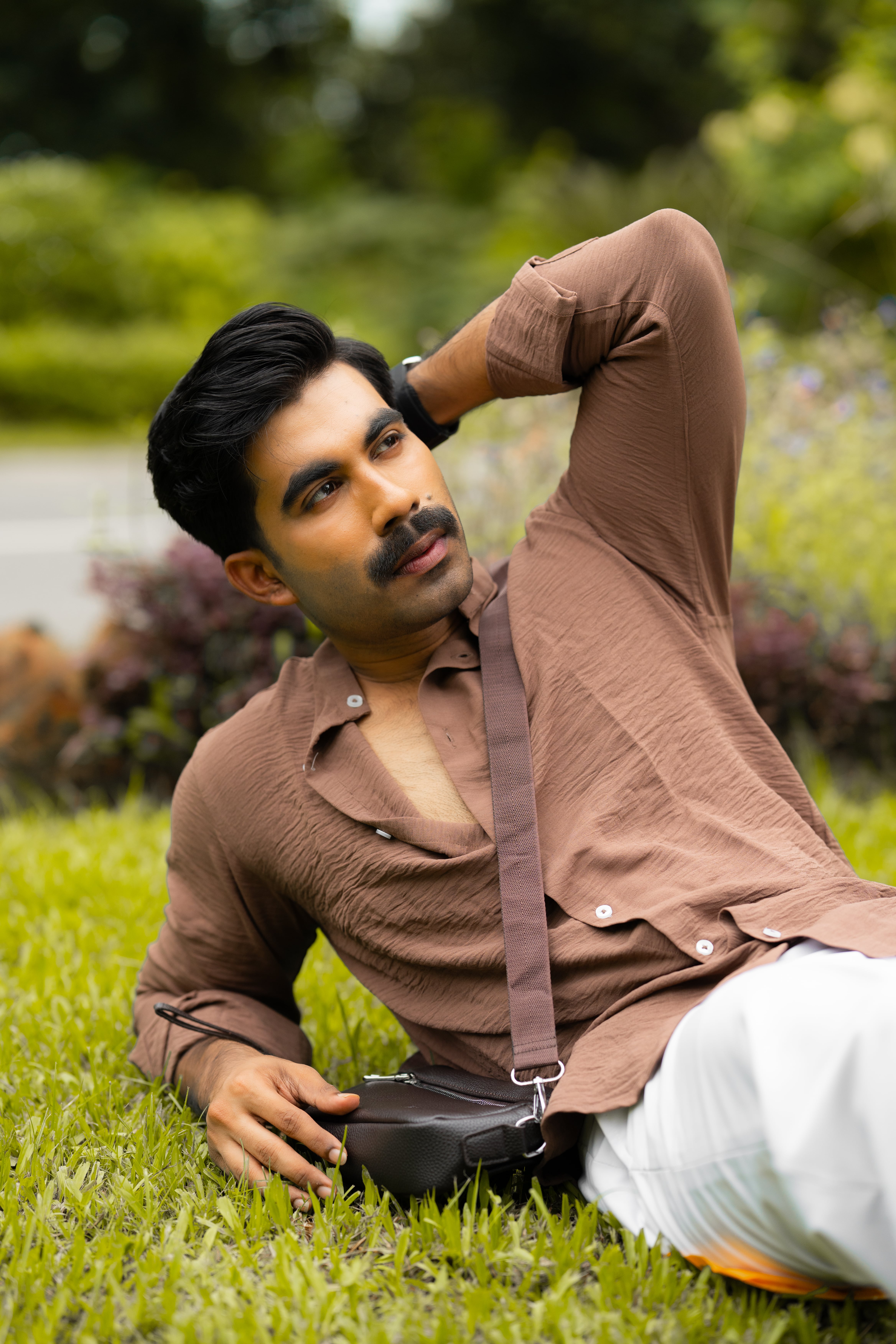Chocolate Mandarin Shirt - Image 5