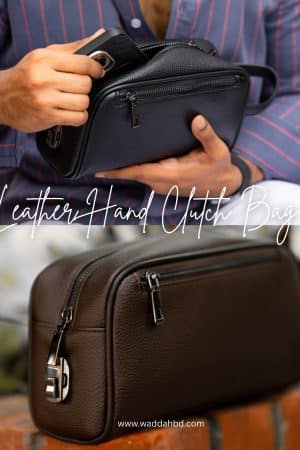 Leather Hand Clutch Bag
