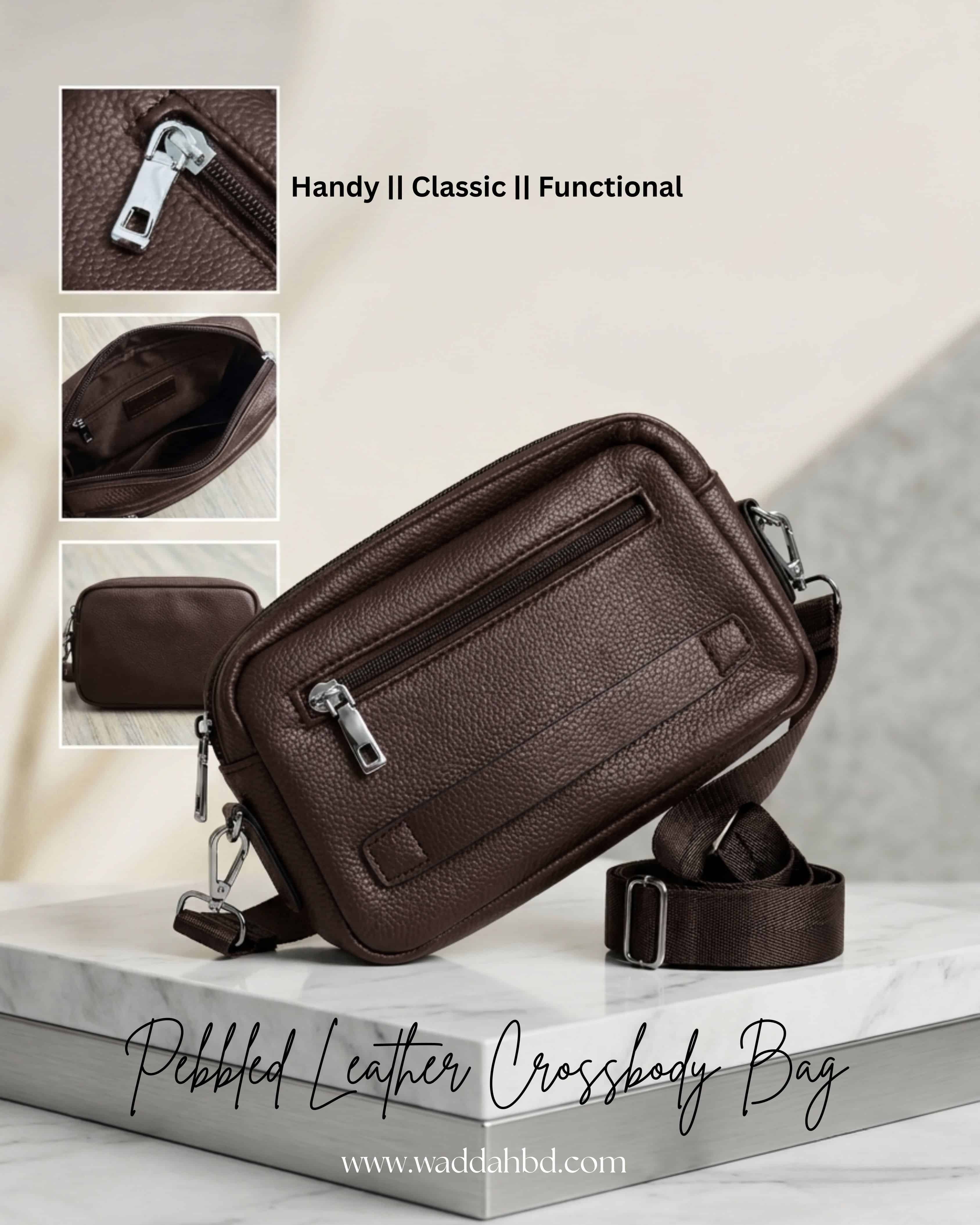 Pebbeled Cross-Body Bag - Image 4