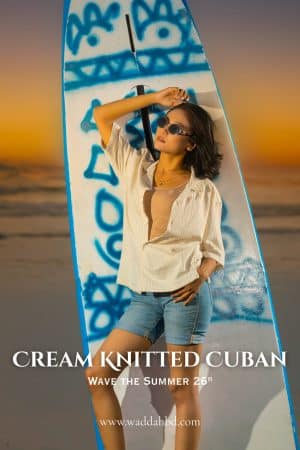 Cream Knitted Cuban