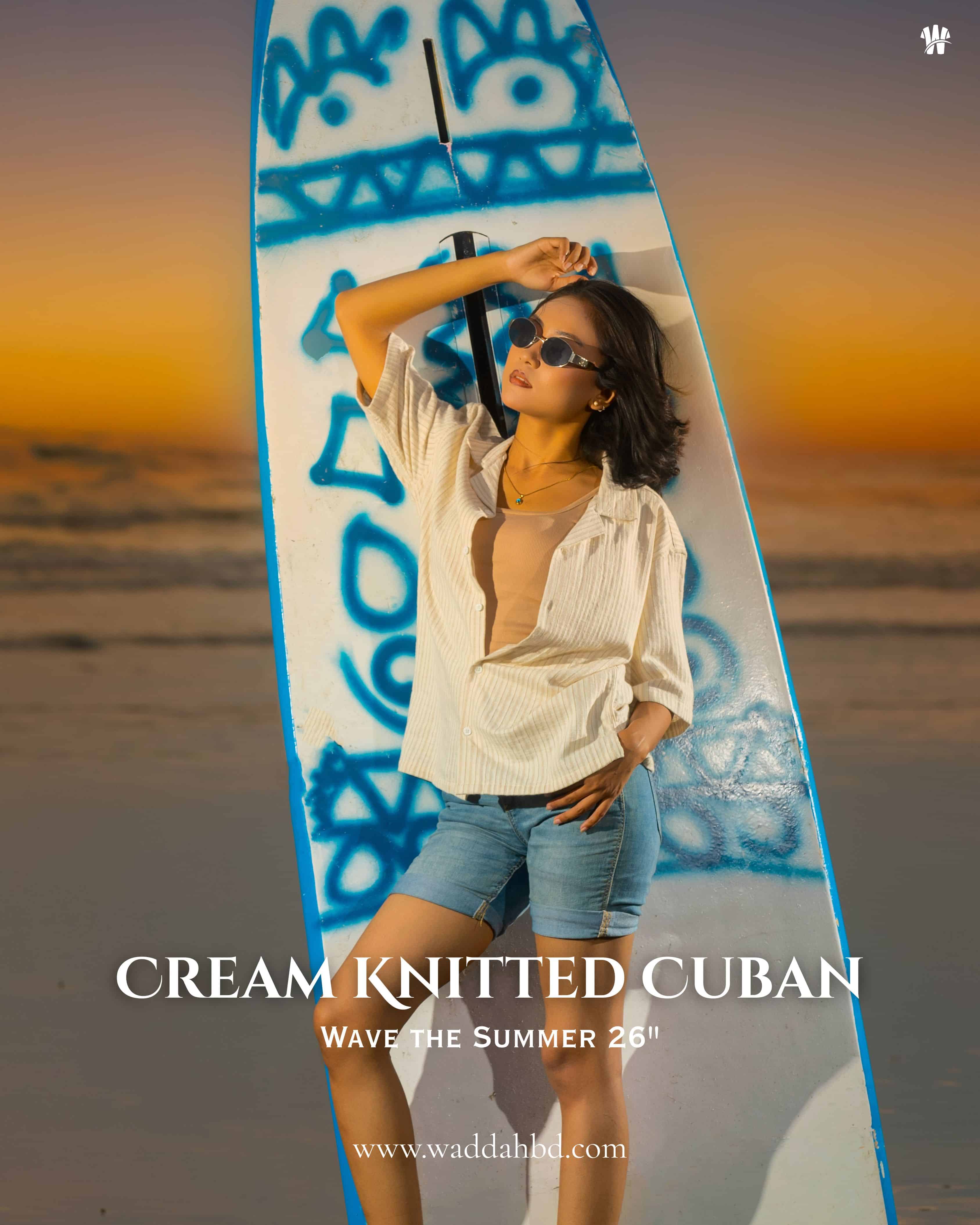 Cream Knitted Cuban